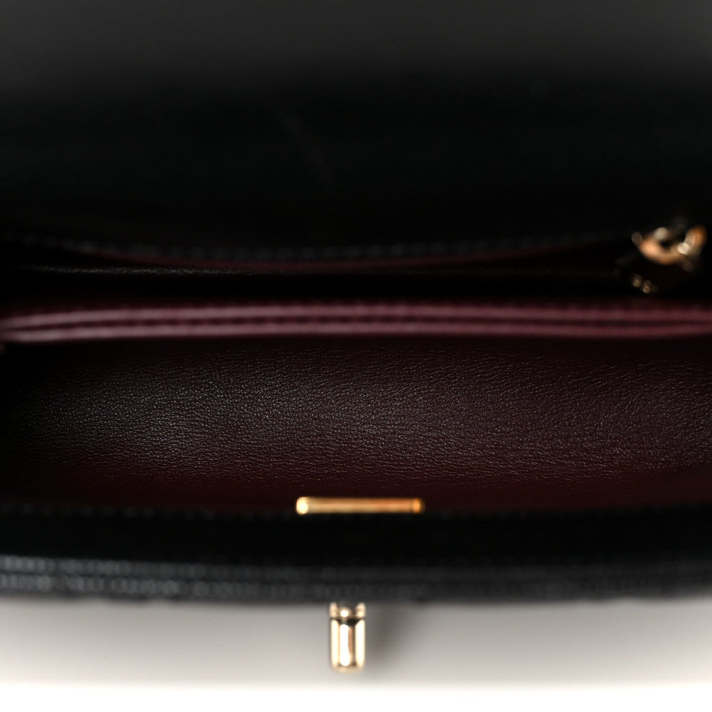 Chanel Caviar Quilted Extra Mini Coco Handle Flap Black