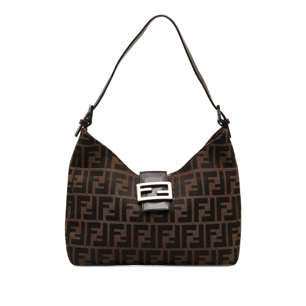 FENDI FF Lock Zucca Shoulder Bag