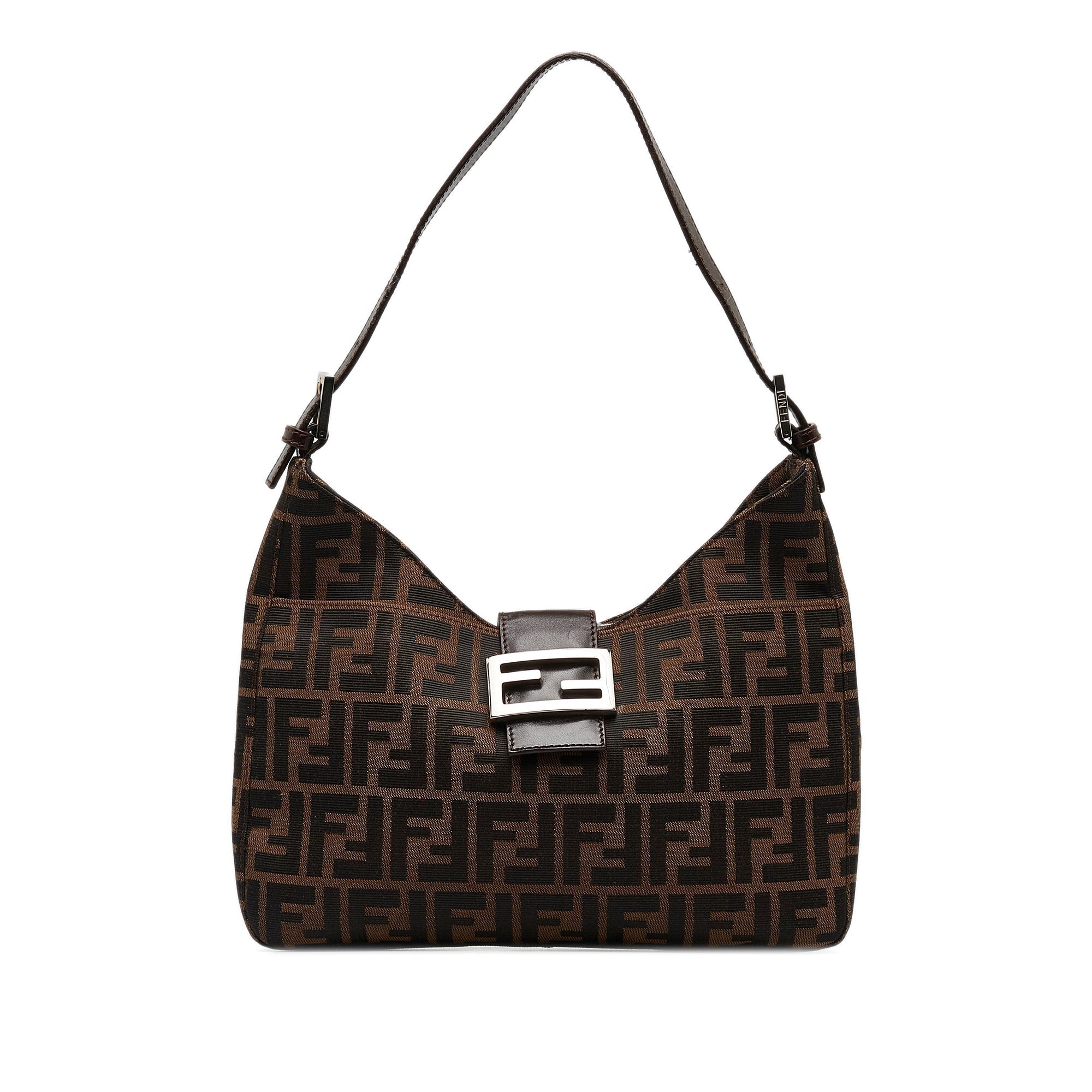 FENDI FF Lock Zucca Shoulder Bag