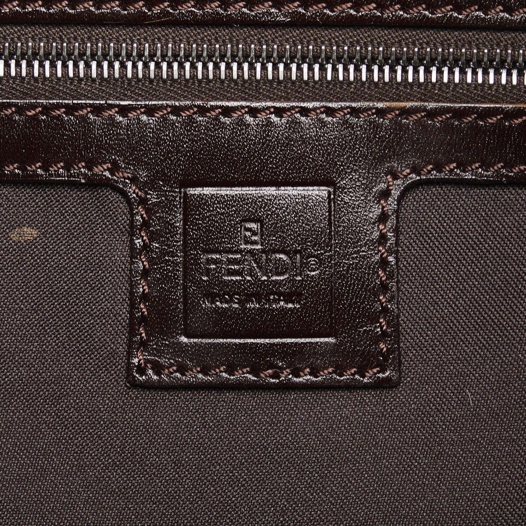 FENDI FF Lock Zucca Shoulder Bag