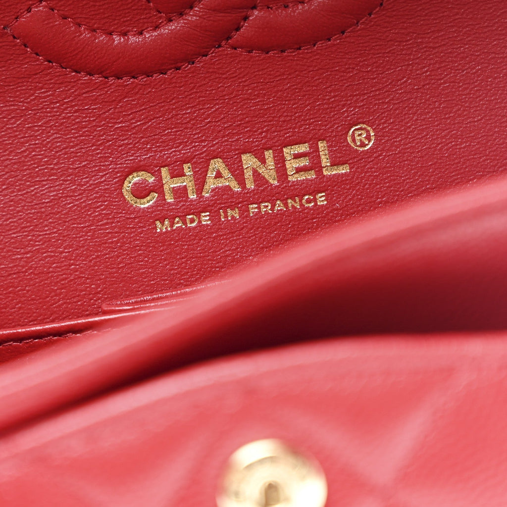 Chanel Caviar Quilted Small Double Flap Red
