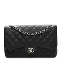 Chanel Caviar Quilted Jumbo Double Flap Black