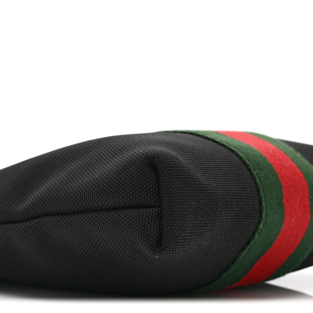 Gucci Canvas Web Messenger Bag Black