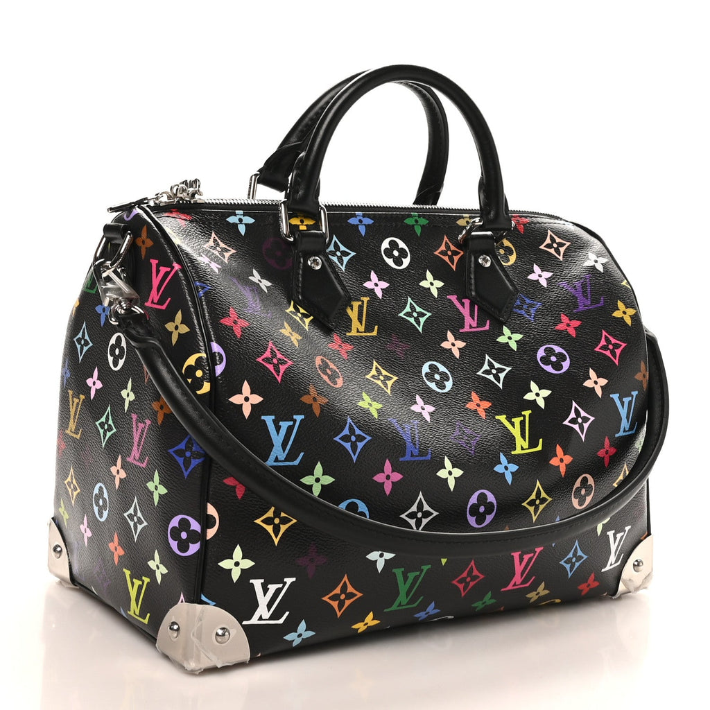 Louis Vuitton LV X TM Monogram Multicolor Speedy Soft 30 Black