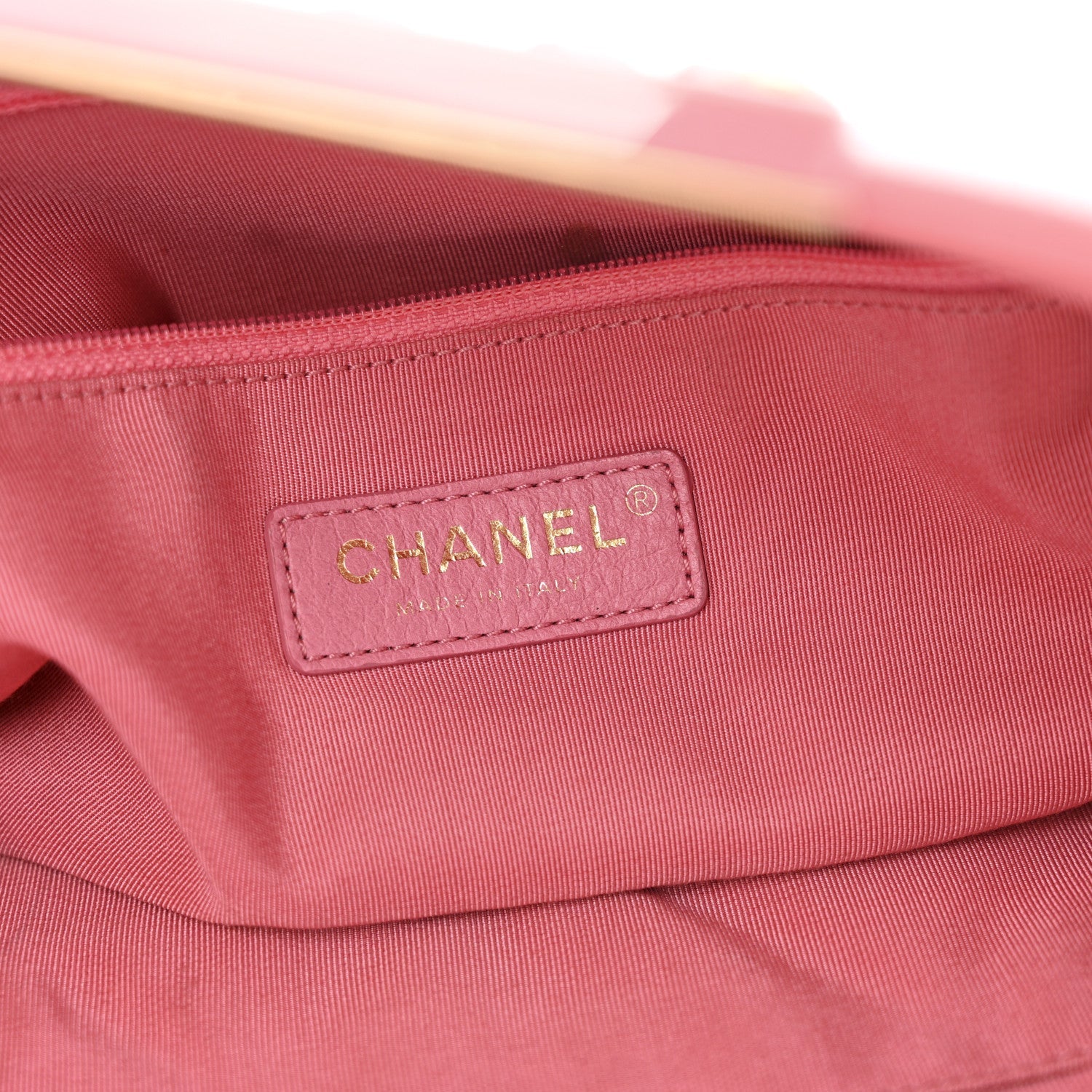 Chanel Caviar Quilted A Real Catch Clutch Pink