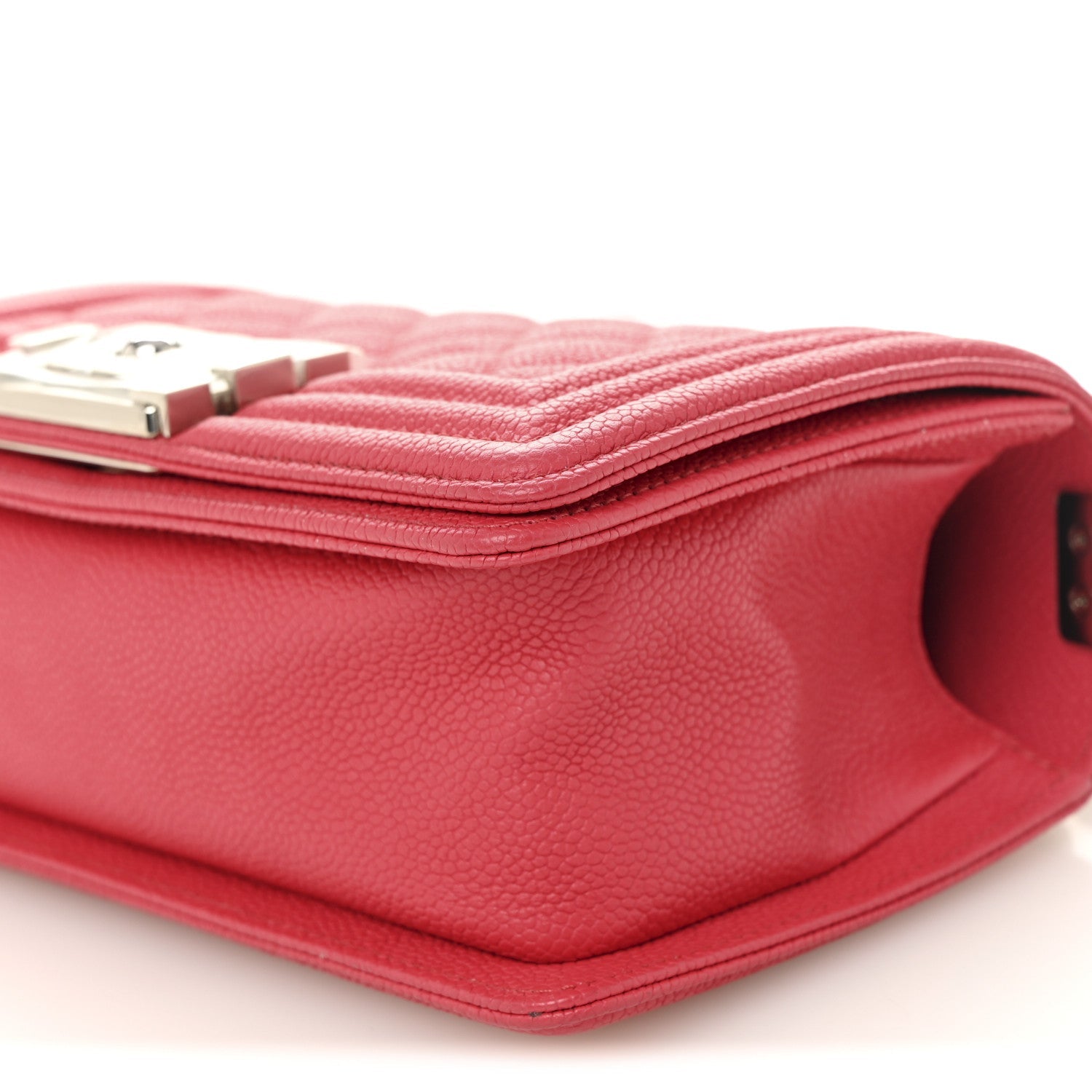 Chanel Caviar Quilted Small Boy Flap Red