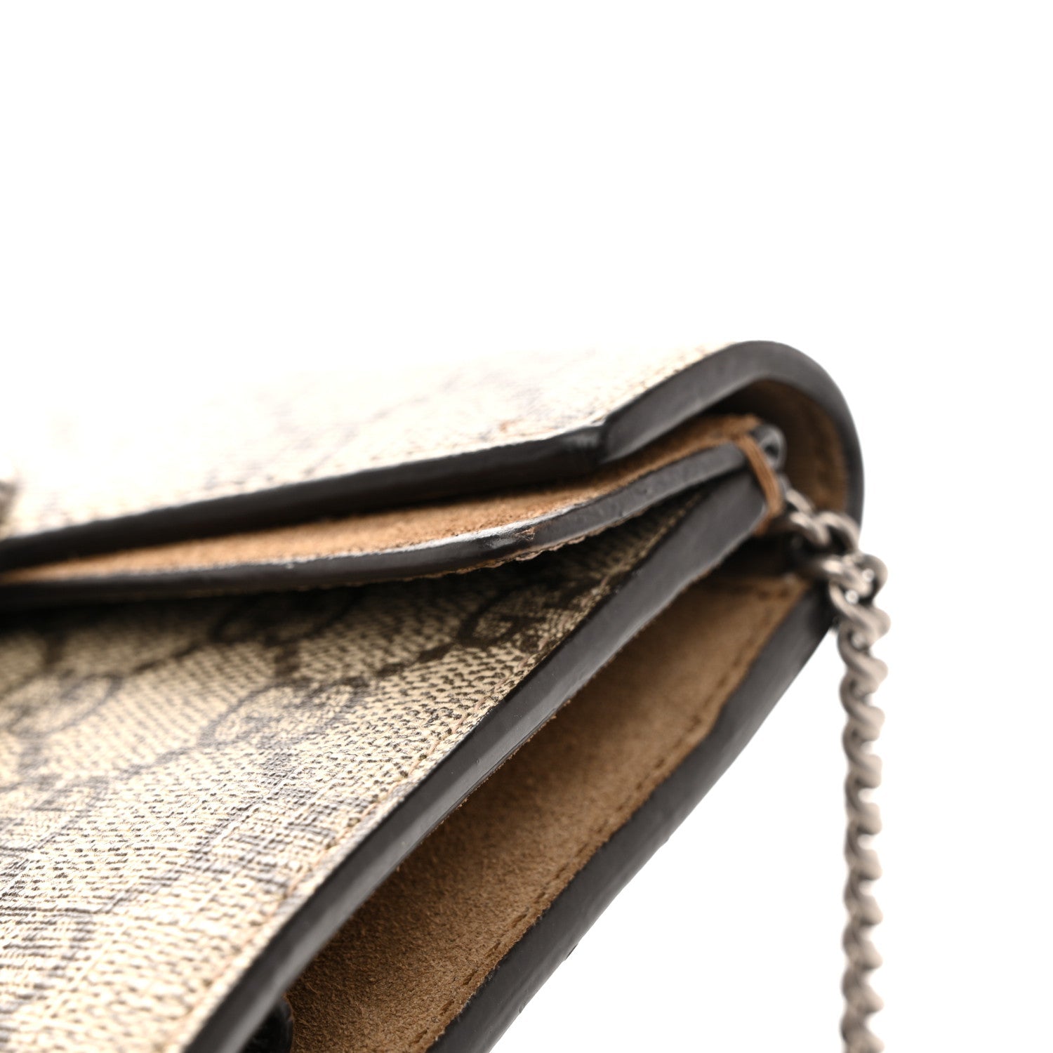 Gucci GG Supreme Monogram Super Mini Dionysus Shoulder Bag Taupe
