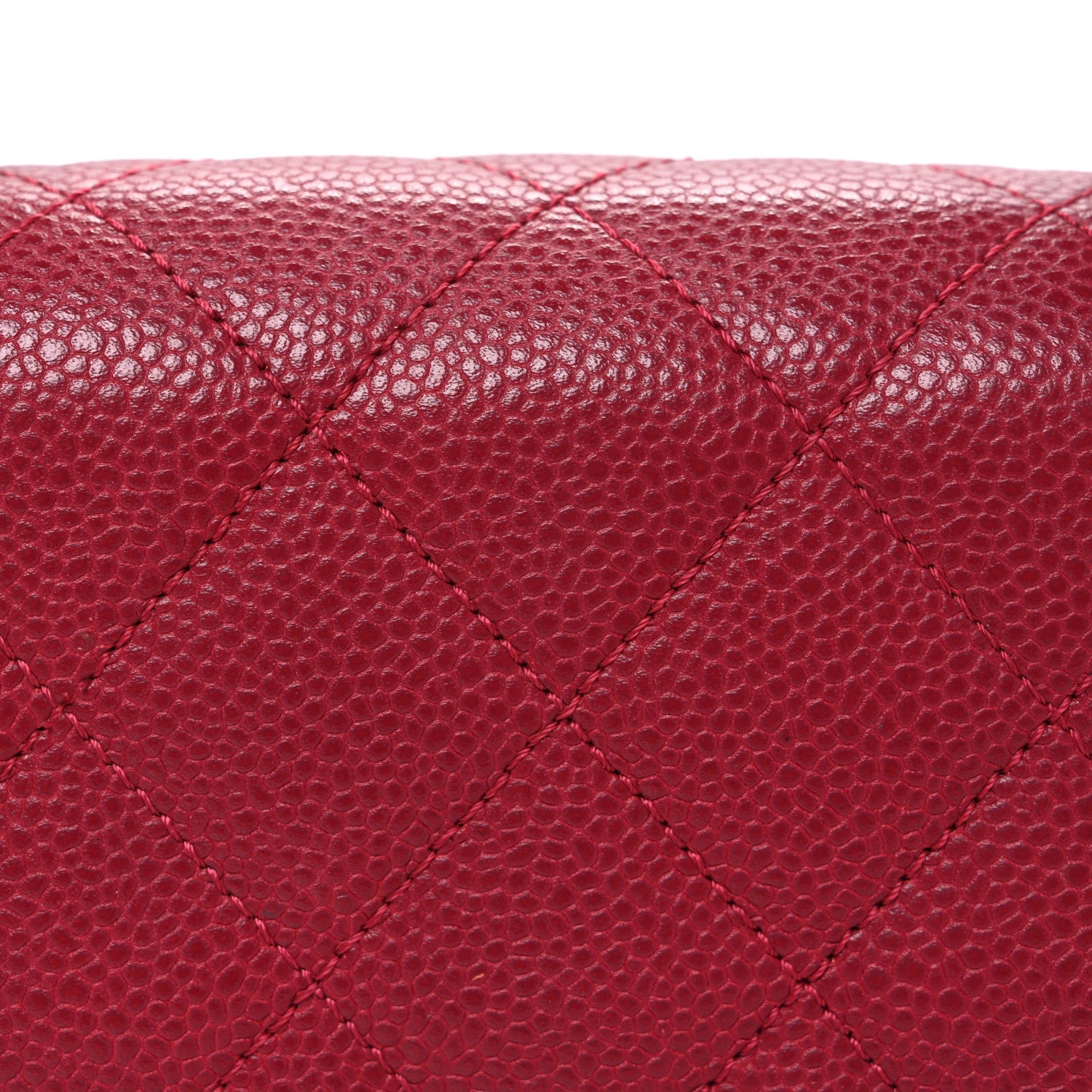 Chanel Caviar Mini Carry Around Flap Bag Red