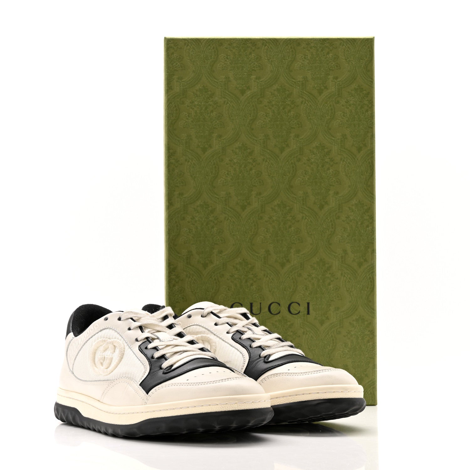 Gucci Dali Soft Calfskin Womens Mac80 Sneakers 39 Off White Black