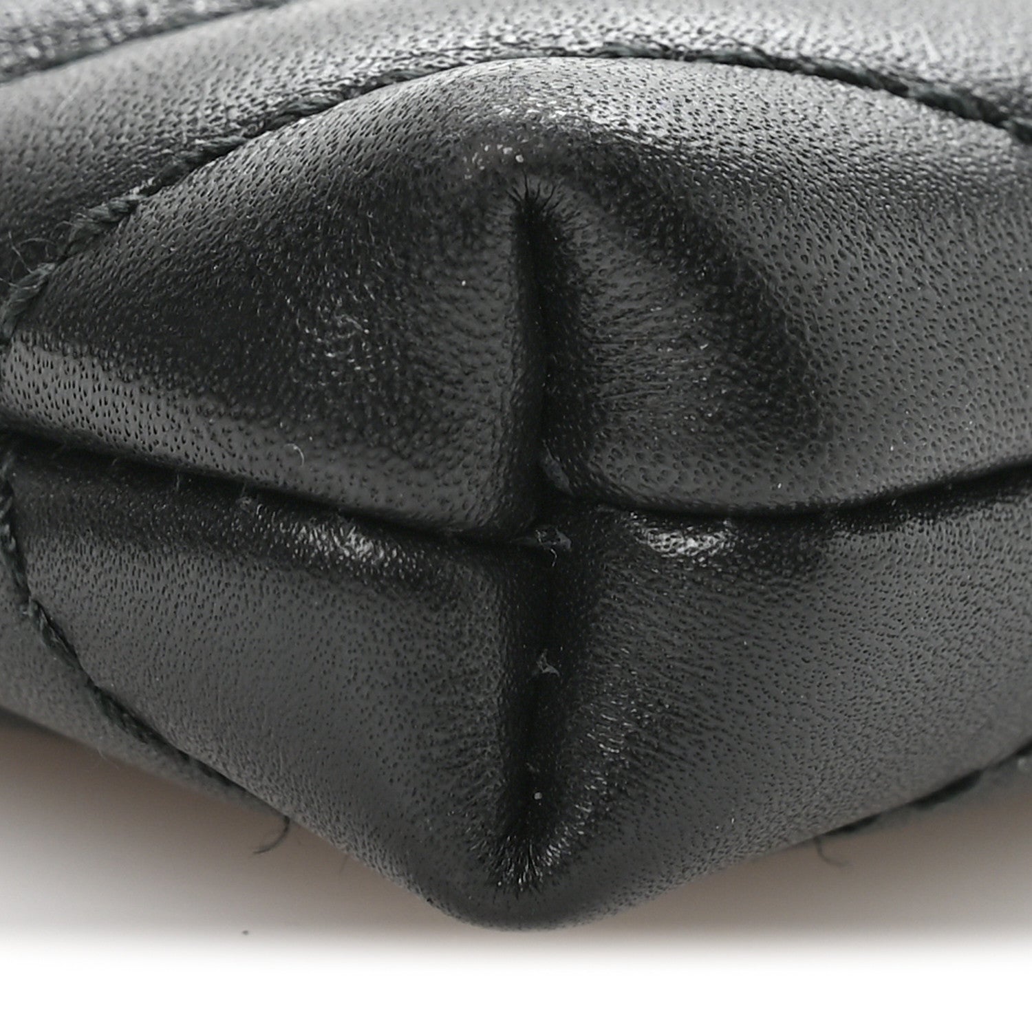 Gucci Calfskin Matelasse Mini GG Marmont Chain Bag Black
