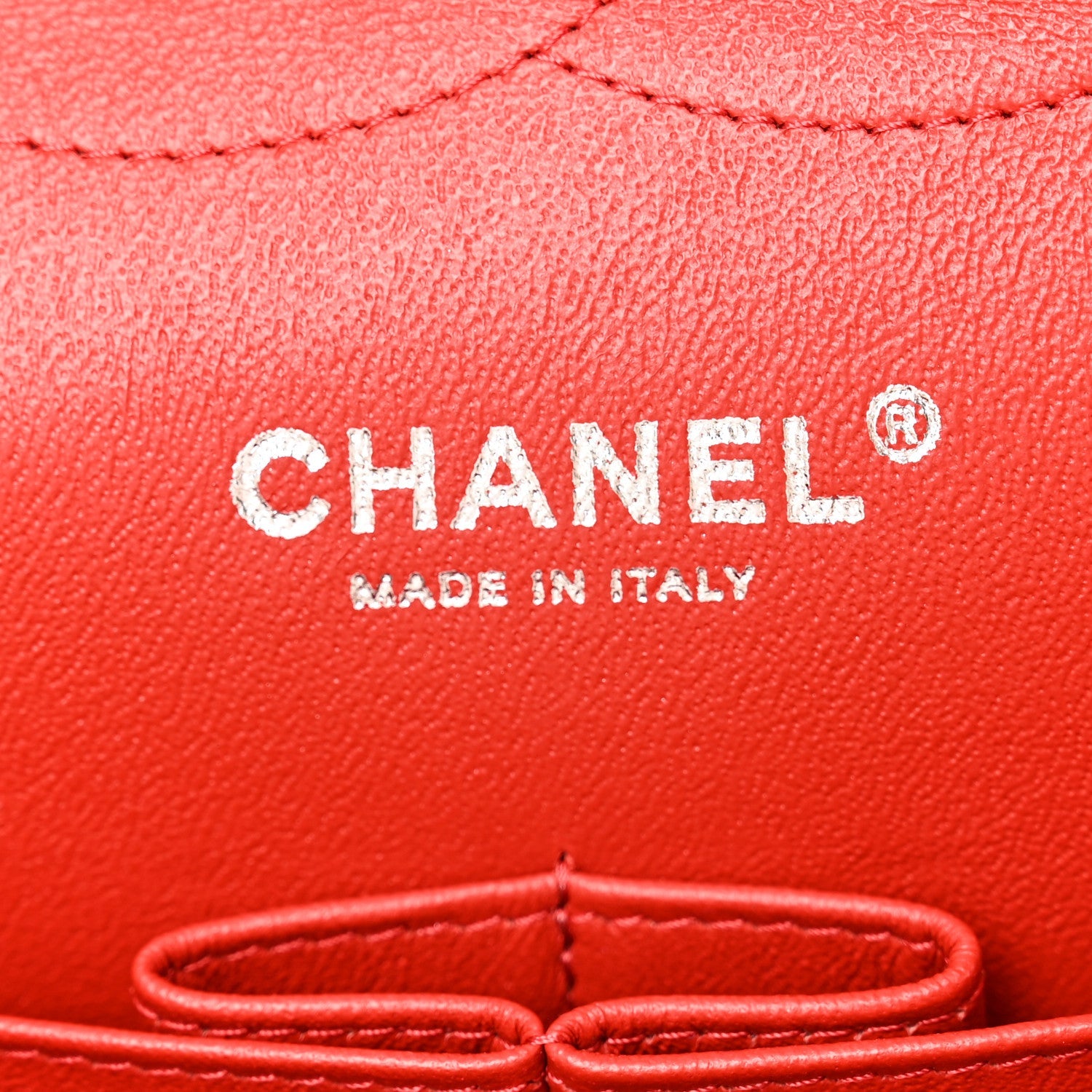Chanel Lambskin Quilted Jumbo Double Flap Red