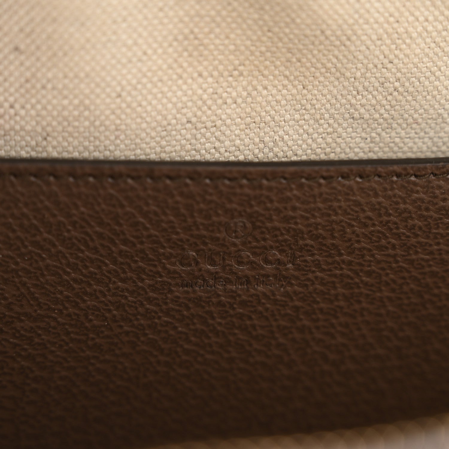 Gucci GG Supreme Monogram Web Small Ophidia Top Handle Shoulder Bag Brown