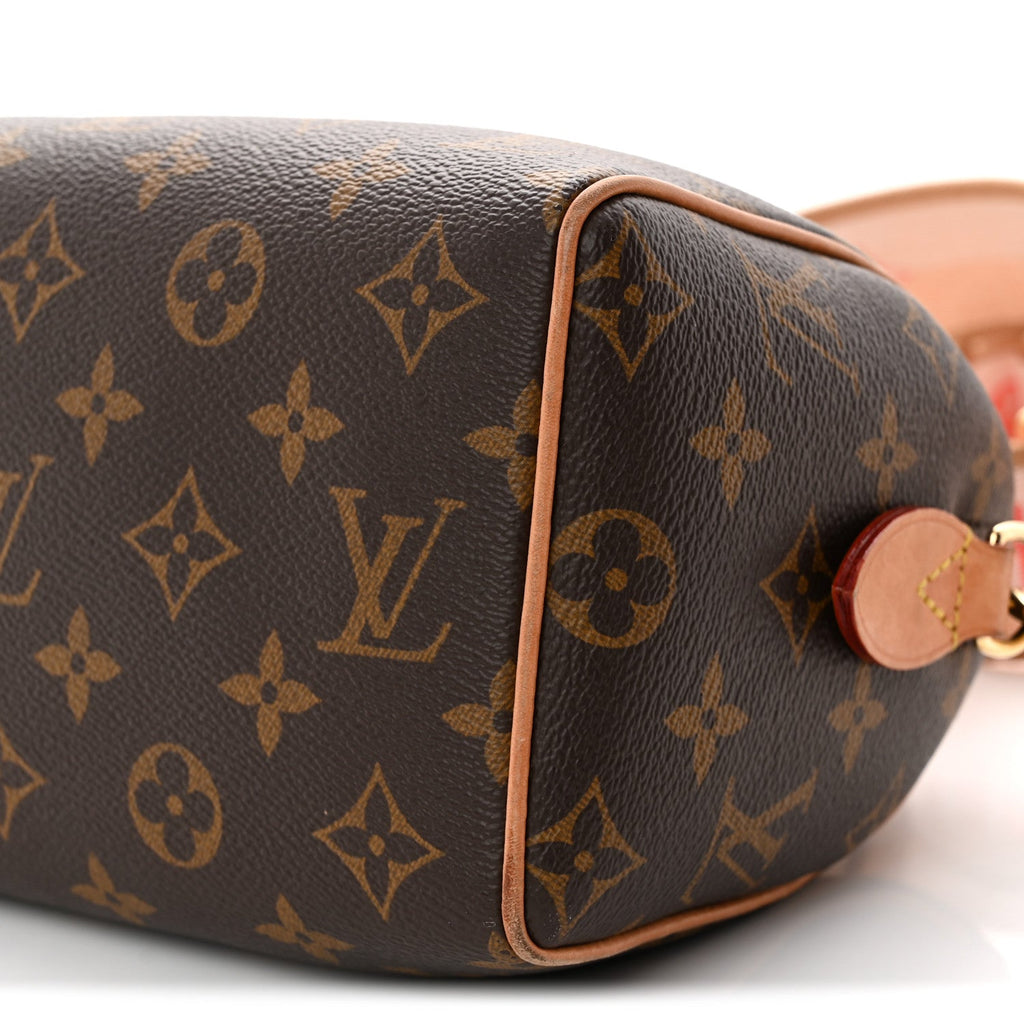 Louis Vuitton Monogram Speedy Bandouliere 20 Pink Orange