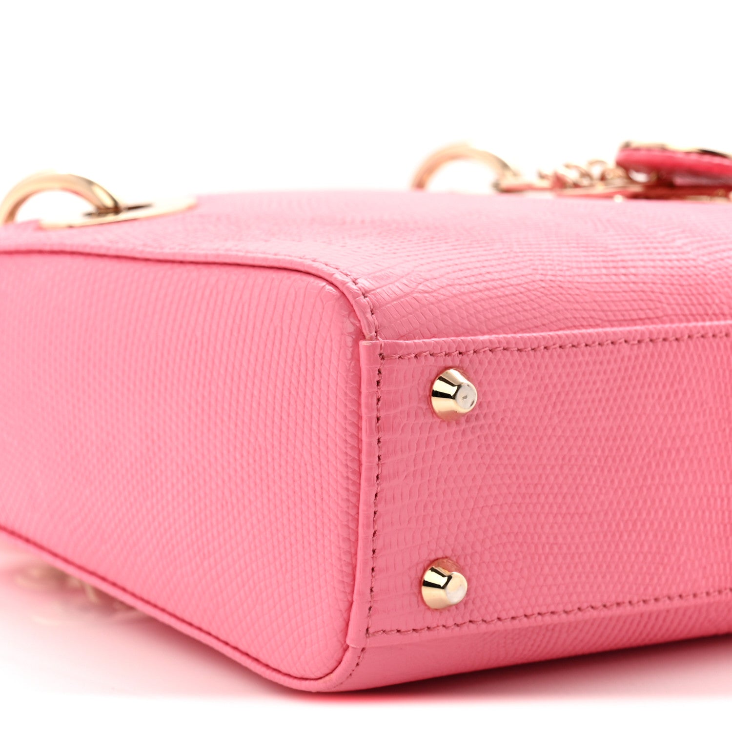 Christian Dior Lizard Mini Lady Dior Pink