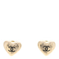 CC Heart Earrings Gold