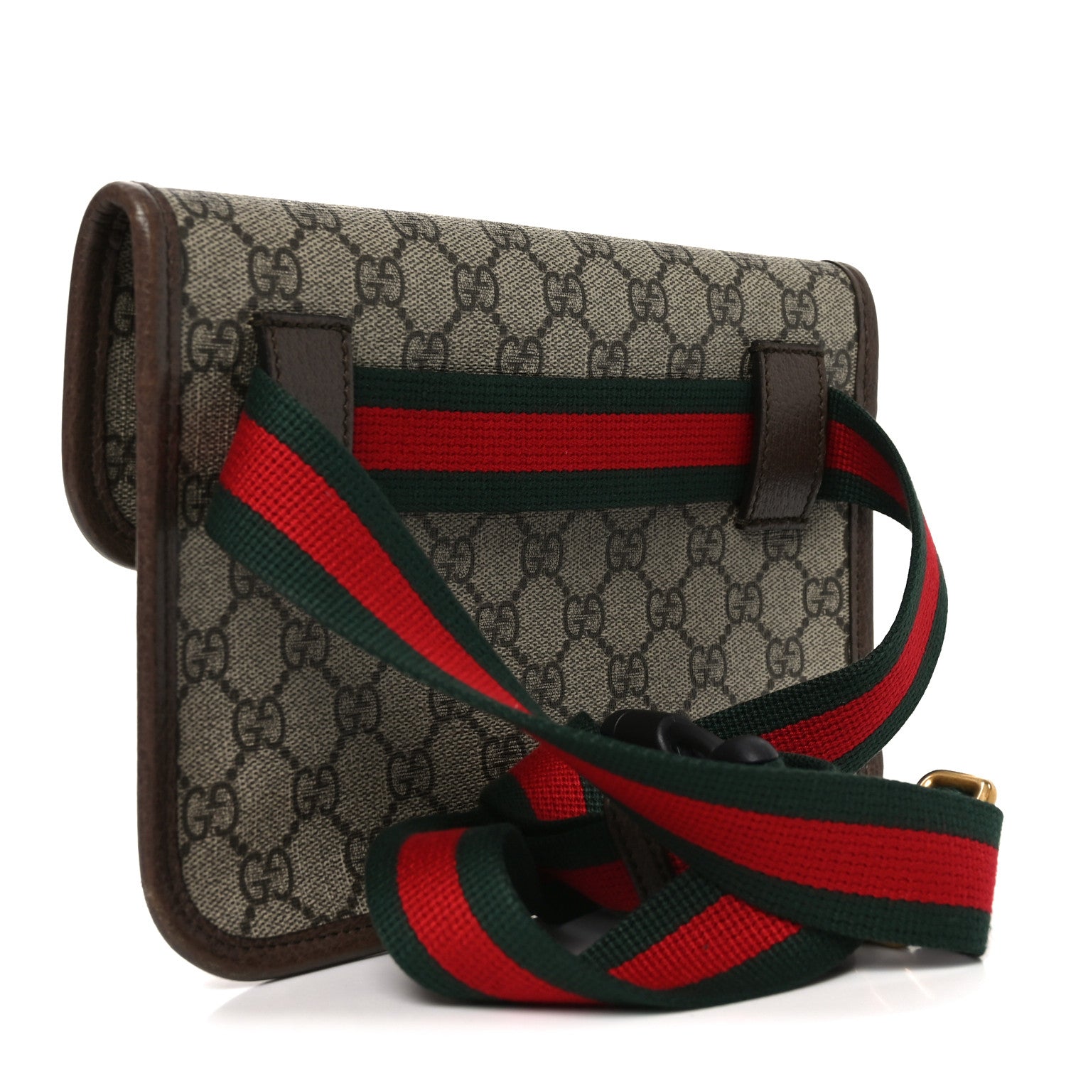 Gucci GG Supreme Monogram Neo Vintage Web Belt Bag Brown