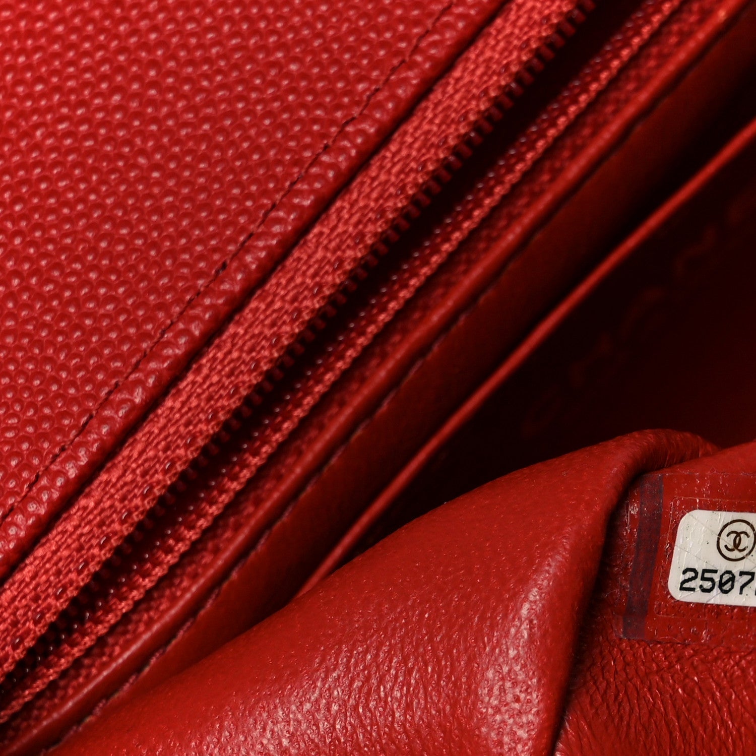 Chanel Caviar Quilted Mini Rectangular Flap Red