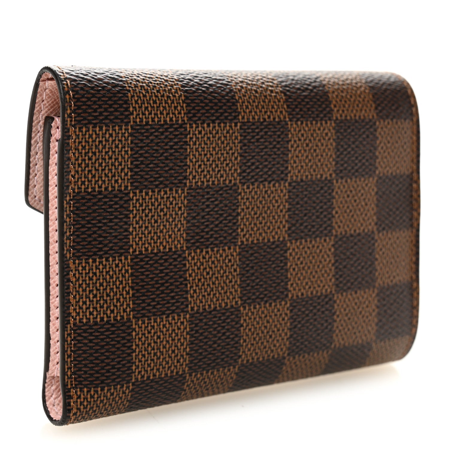 Louis Vuitton Damier Ebene Victorine Wallet Rose Ballerine