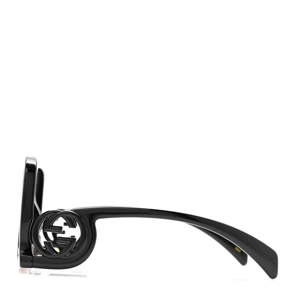 Gucci Acetate Rectangle Frame Sunglasses GG1326S Black