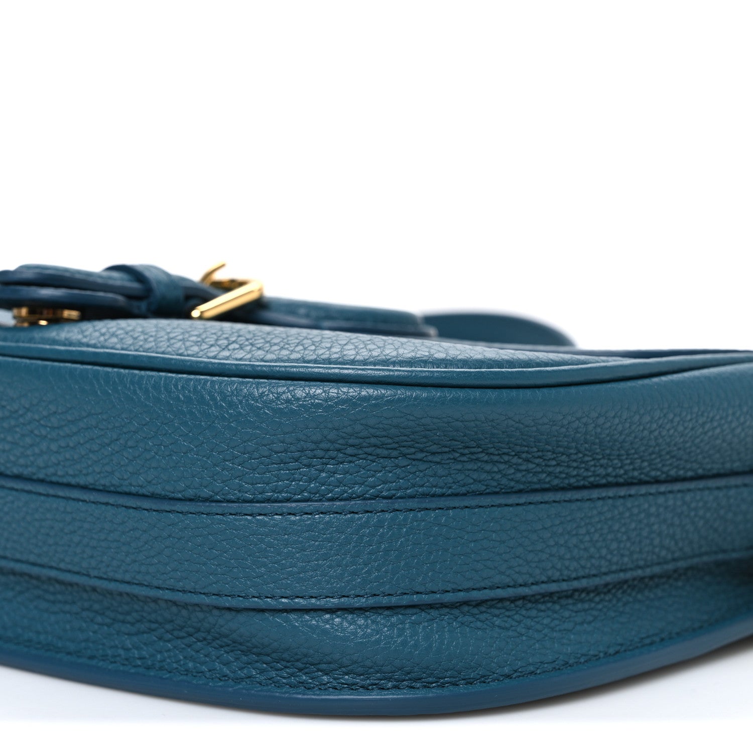 Christian Dior Grained Calfskin Medium Bobby Flap Steel Blue