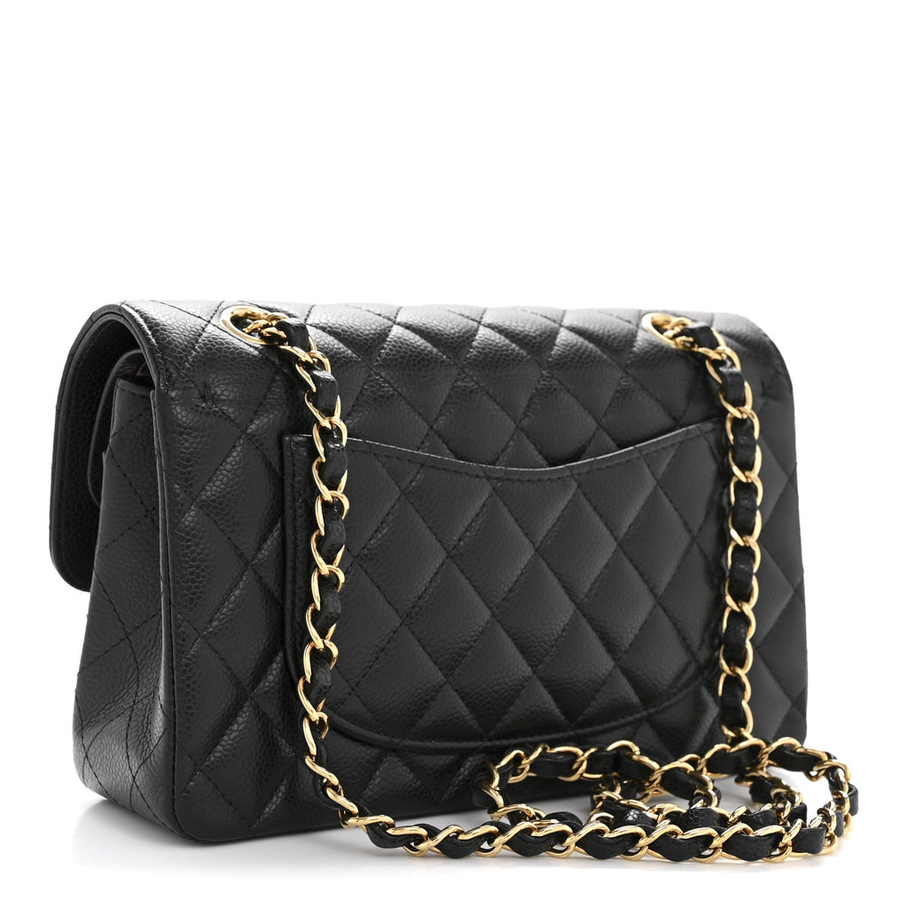 Chanel Caviar Quilted Small Double Flap Black