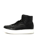 Prada Vitello Soft Uomo Mens High Top Sneakers 12 Black
