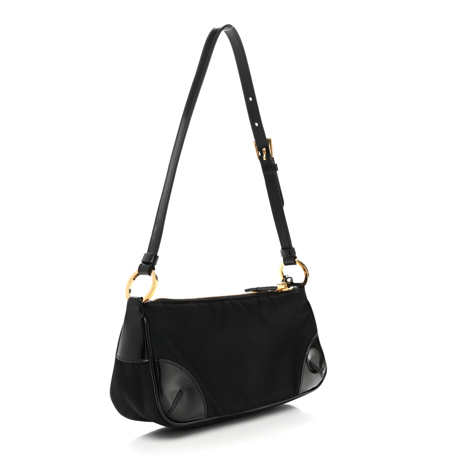 Prada Re-Nylon Spazzolato Re-Edition 2002 Shoulder Bag Black