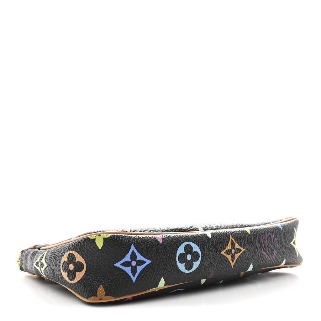 Louis Vuitton Monogram Multicolor Pochette Accessories Black