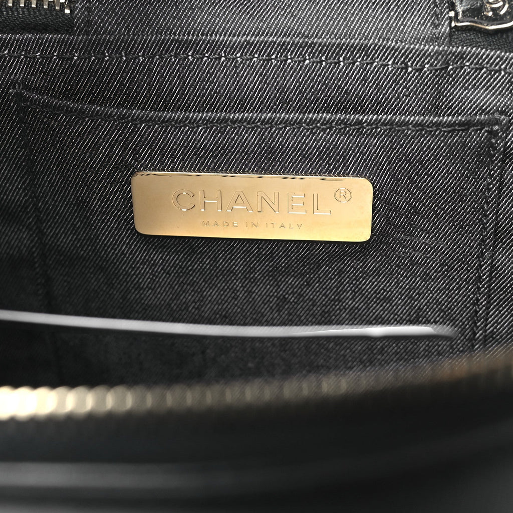 Chanel Lambskin Timeless Vanity Cosmetic Case Black