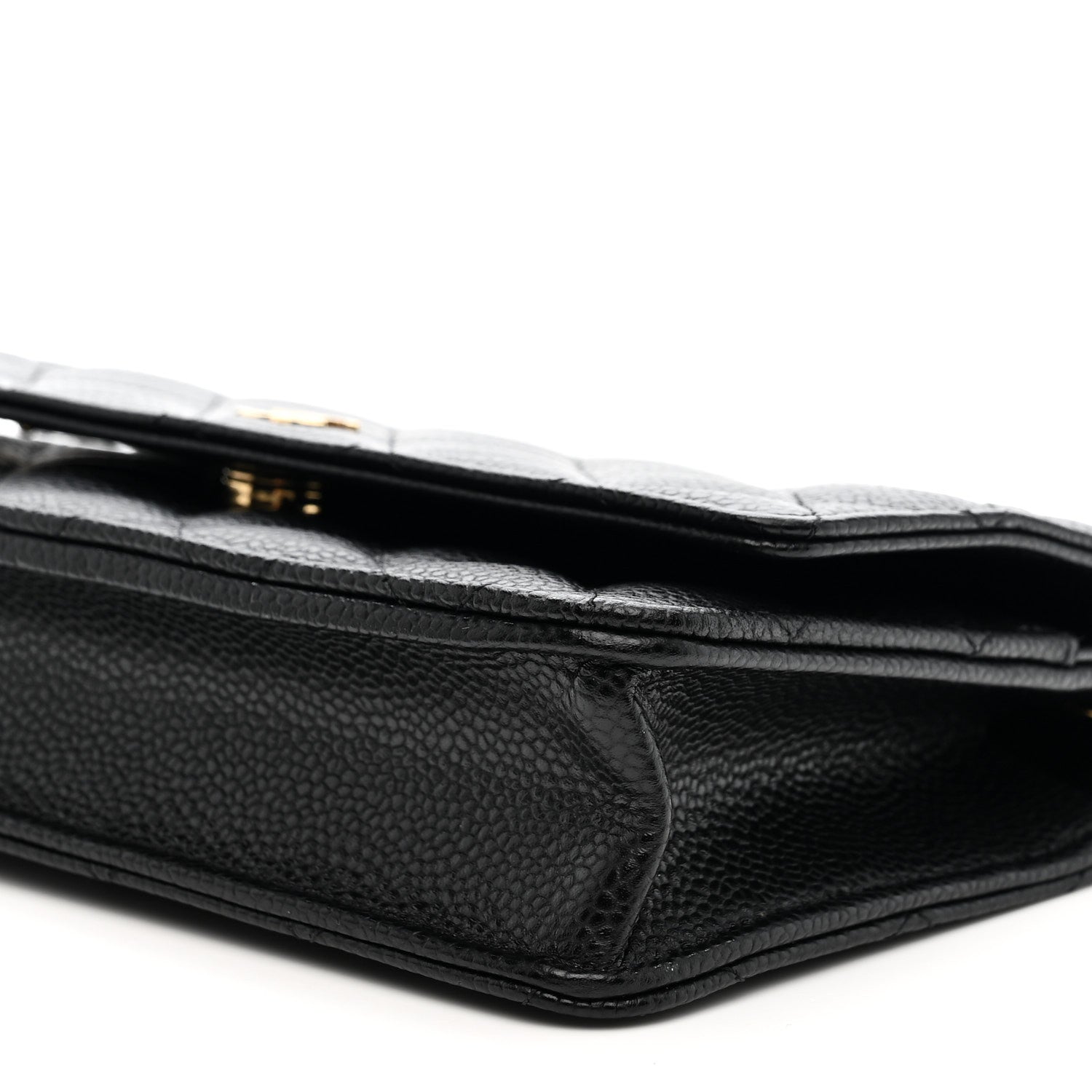 Chanel Caviar Quilted Wallet on Chain WOC Black