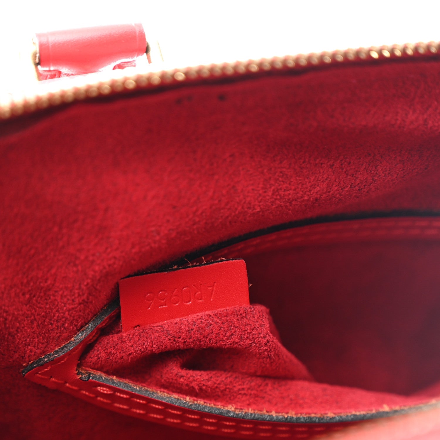 Louis Vuitton Epi Alma PM Castillan Red