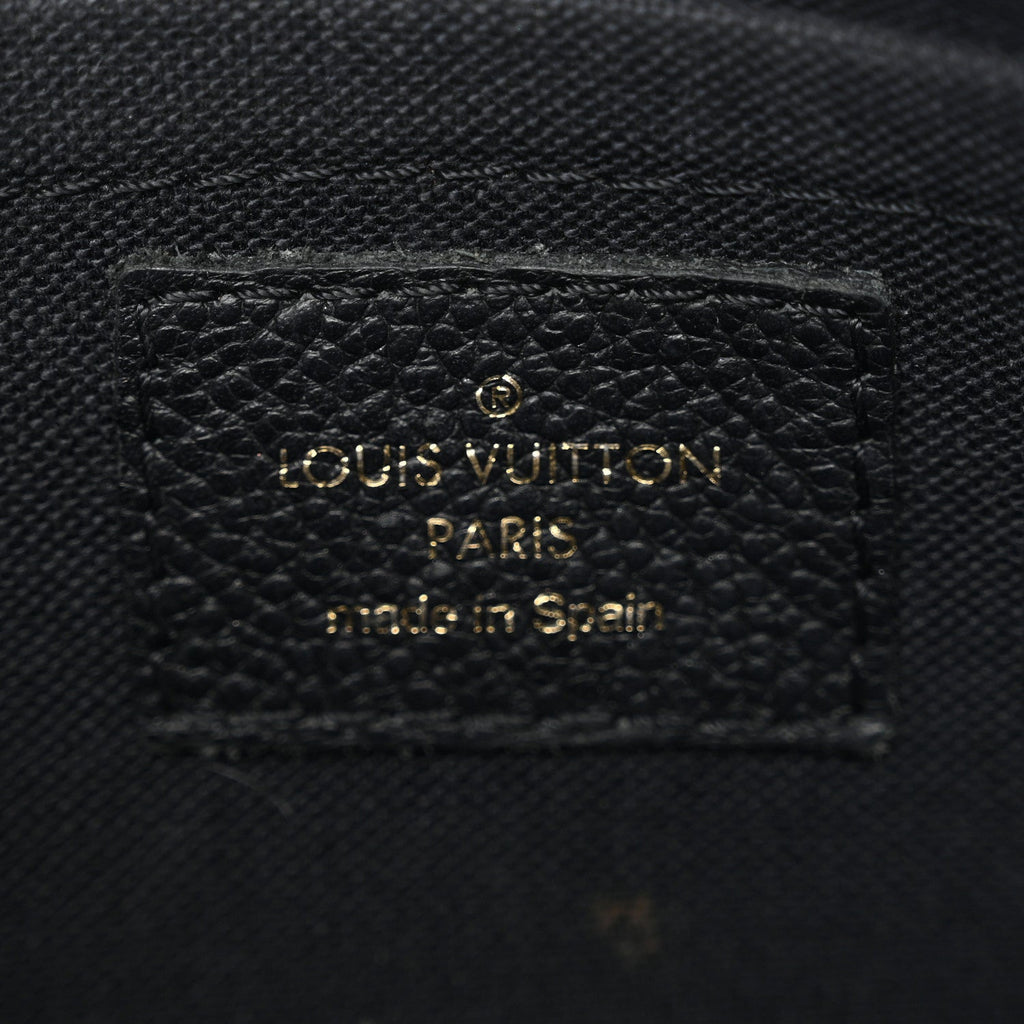Louis Vuitton Monogram Pallas Clutch Black