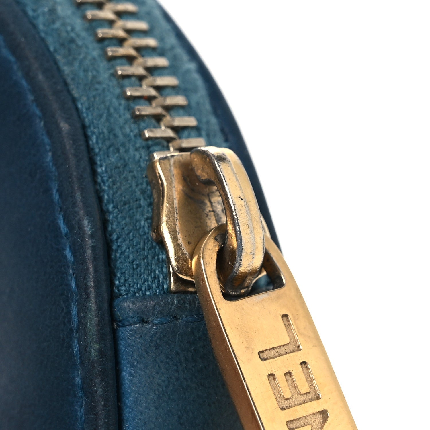Lambskin Round Camellia CC Coin Purse Navy