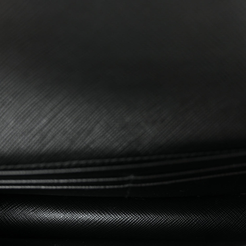 Prada Saffiano Cahier Mini Bag Black