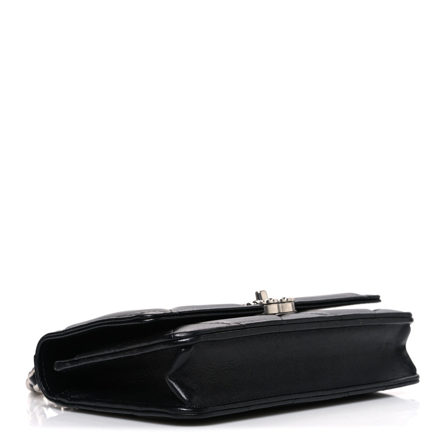 Chanel Lambskin Quilted Chanel 19 Wallet On Chain WOC Black