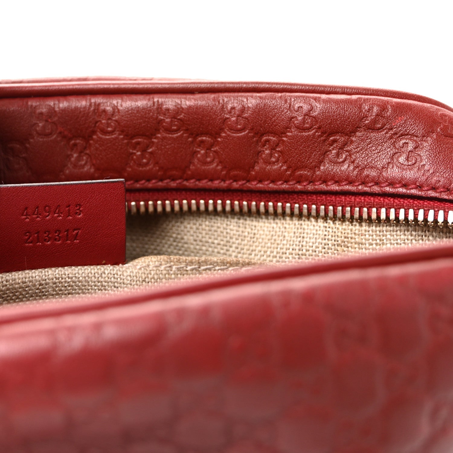 Gucci Microguccissima Mini Bree Messenger Bag Red