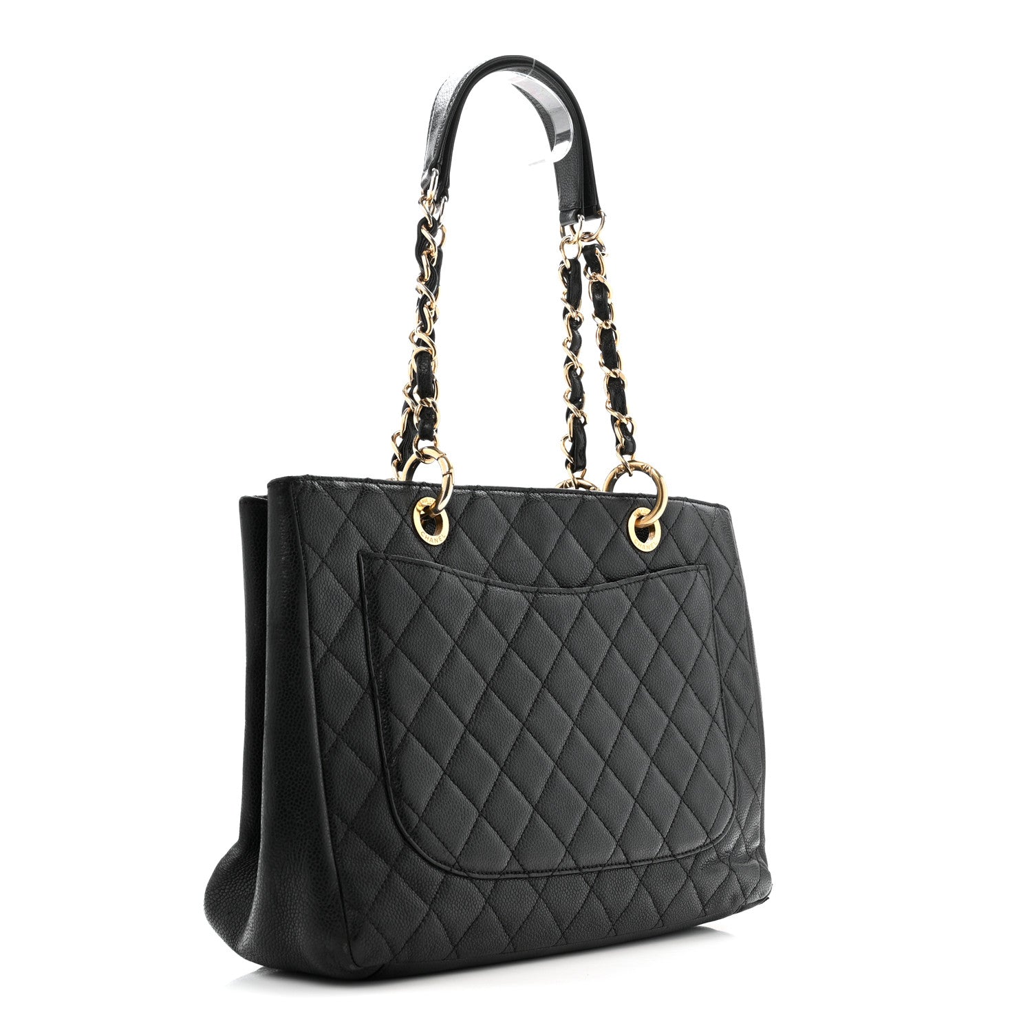 Chanel Caviar Quilted Grand Shopping Tote GST Black