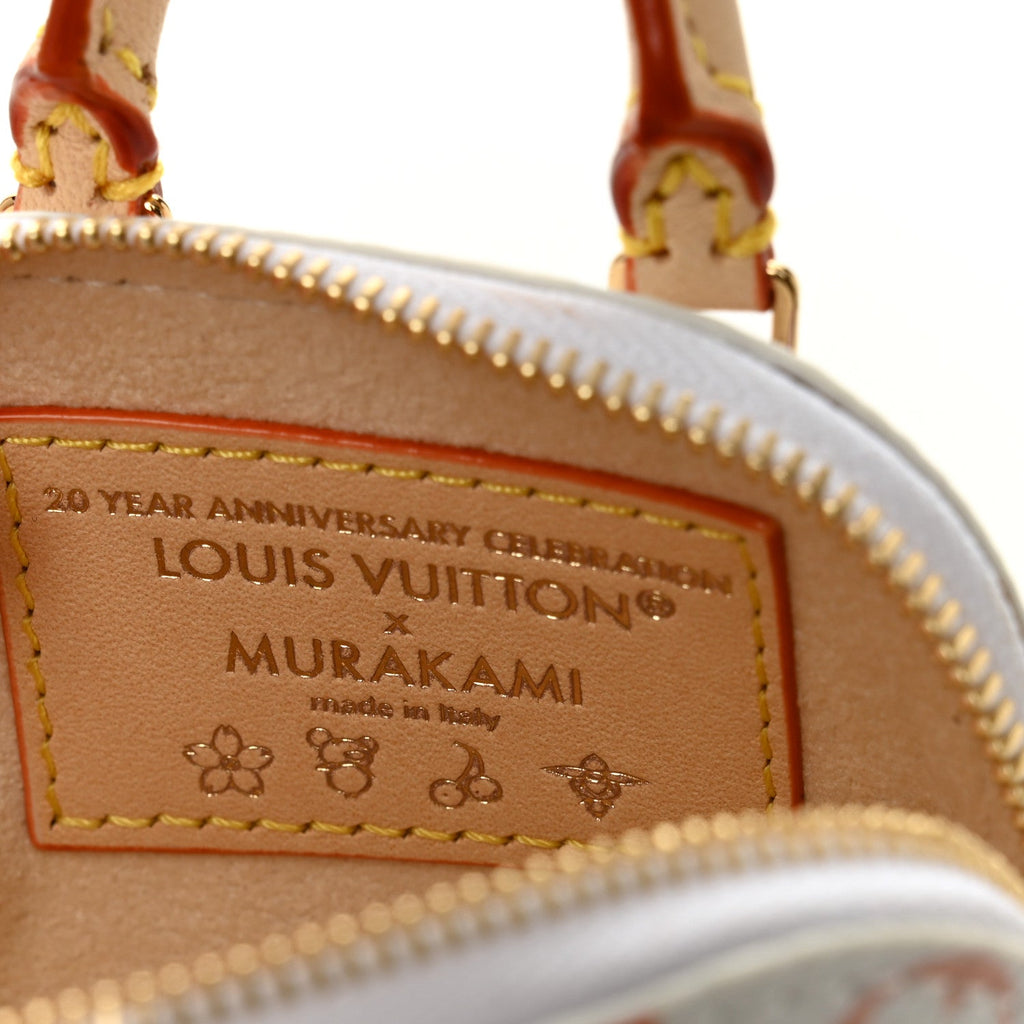 Louis Vuitton LV x TM Monogram Multicolor Micro Alma Bag Charm White
