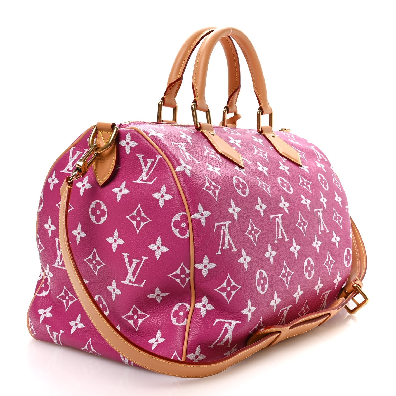 Louis Vuitton Calfskin Monogram Speedy P9 Bandouliere 40 Agate