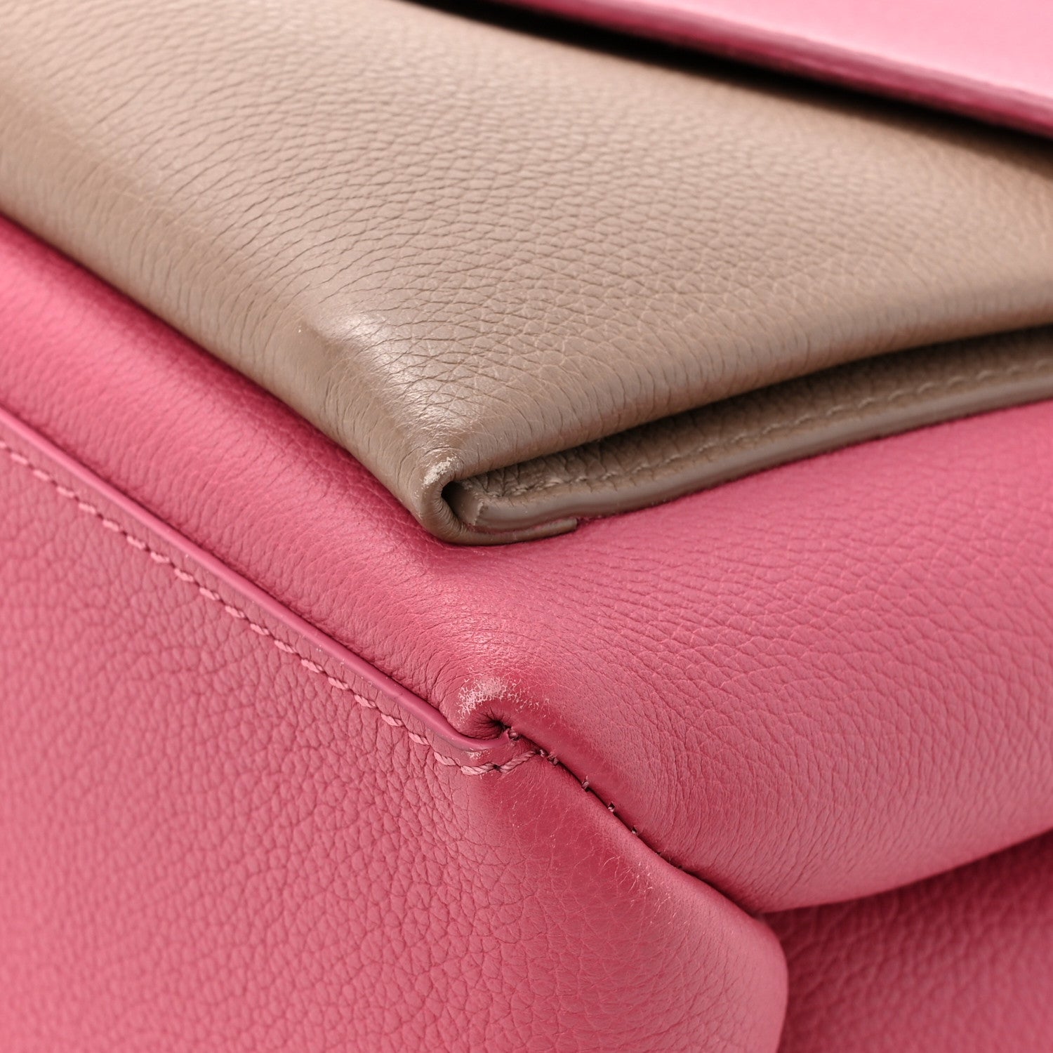 Louis Vuitton Soft Calfskin My Lockme Top Handle Lie De Vin Oxford Greige