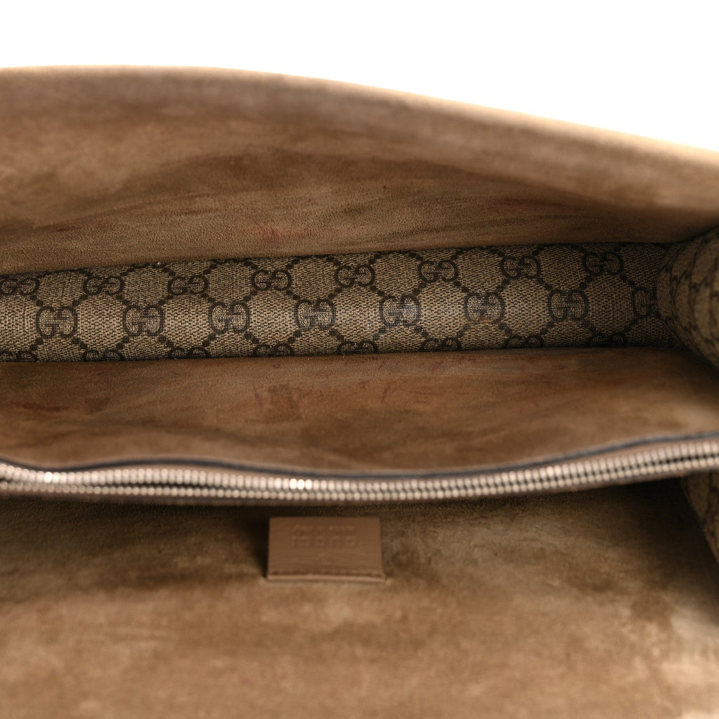 Gucci GG Supreme Monogram Small Dionysus Shoulder Bag Taupe