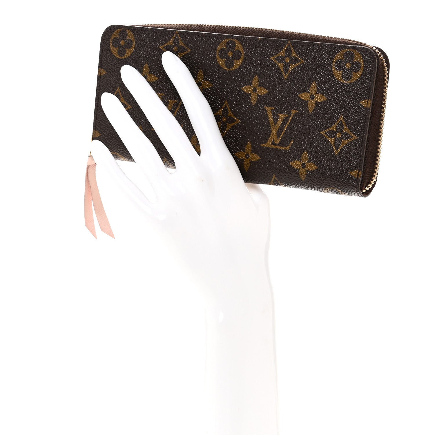 Louis Vuitton Monogram Clemence Wallet Rose Ballerine