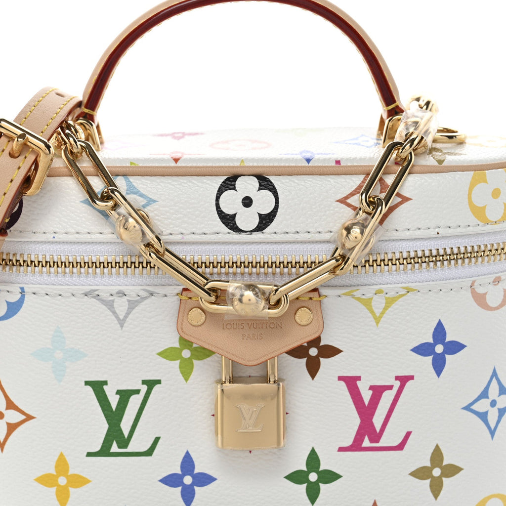 Louis Vuitton LV x TM Monogram Multicolor Vanity Chain Pouch White