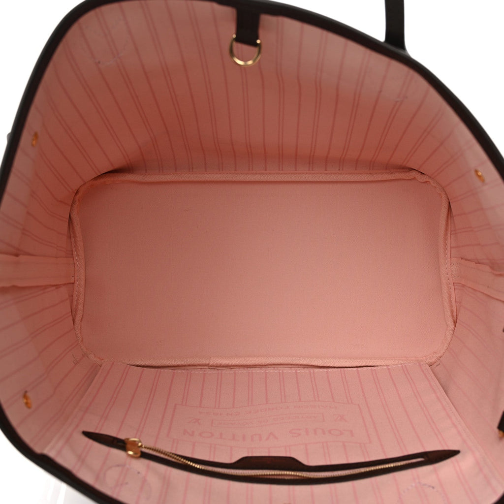 Louis Vuitton Damier Ebene Neo Neverfull MM Rose Ballerine