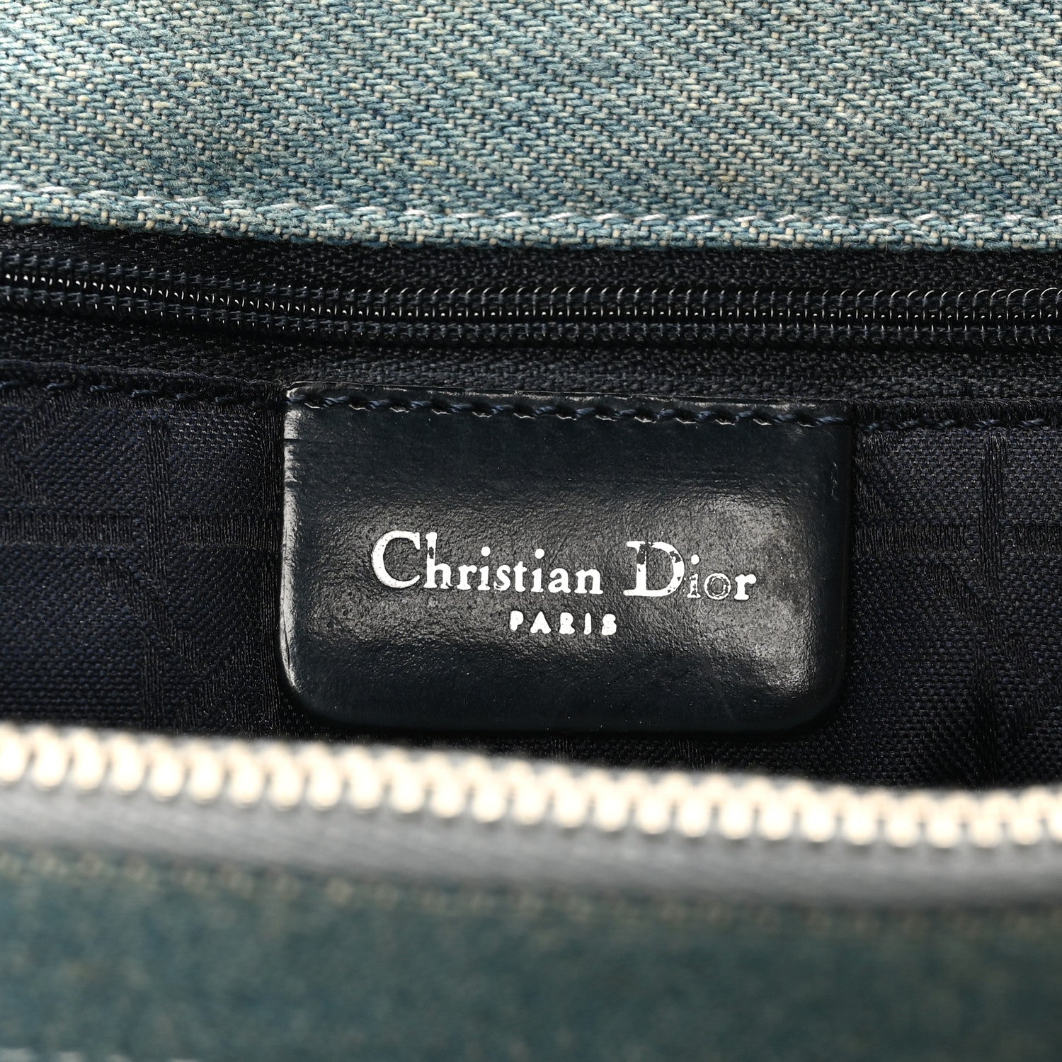 Christian Dior Denim Cannage Lady Dior Light Blue