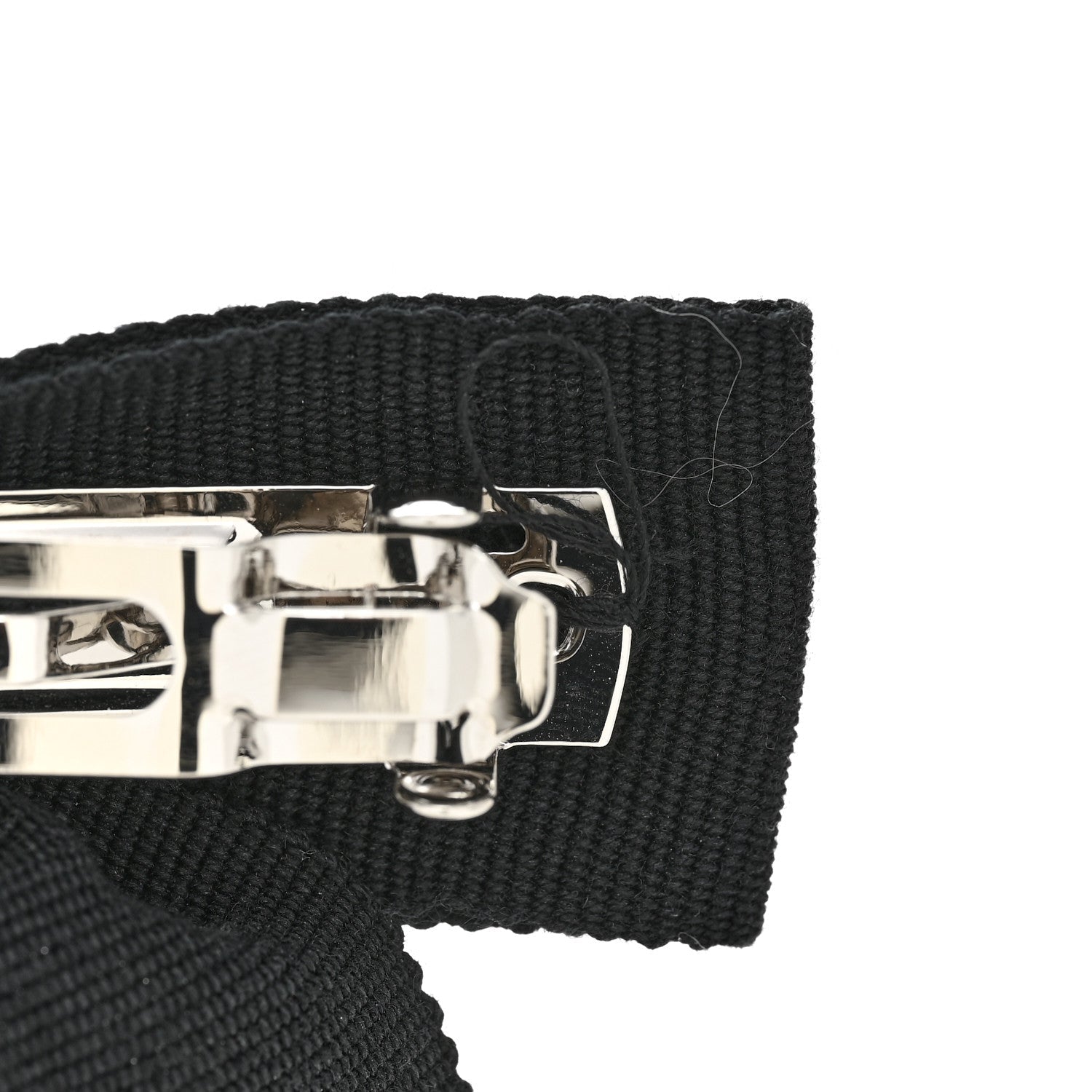 Grosgrain Bow CC Hair Clip Black