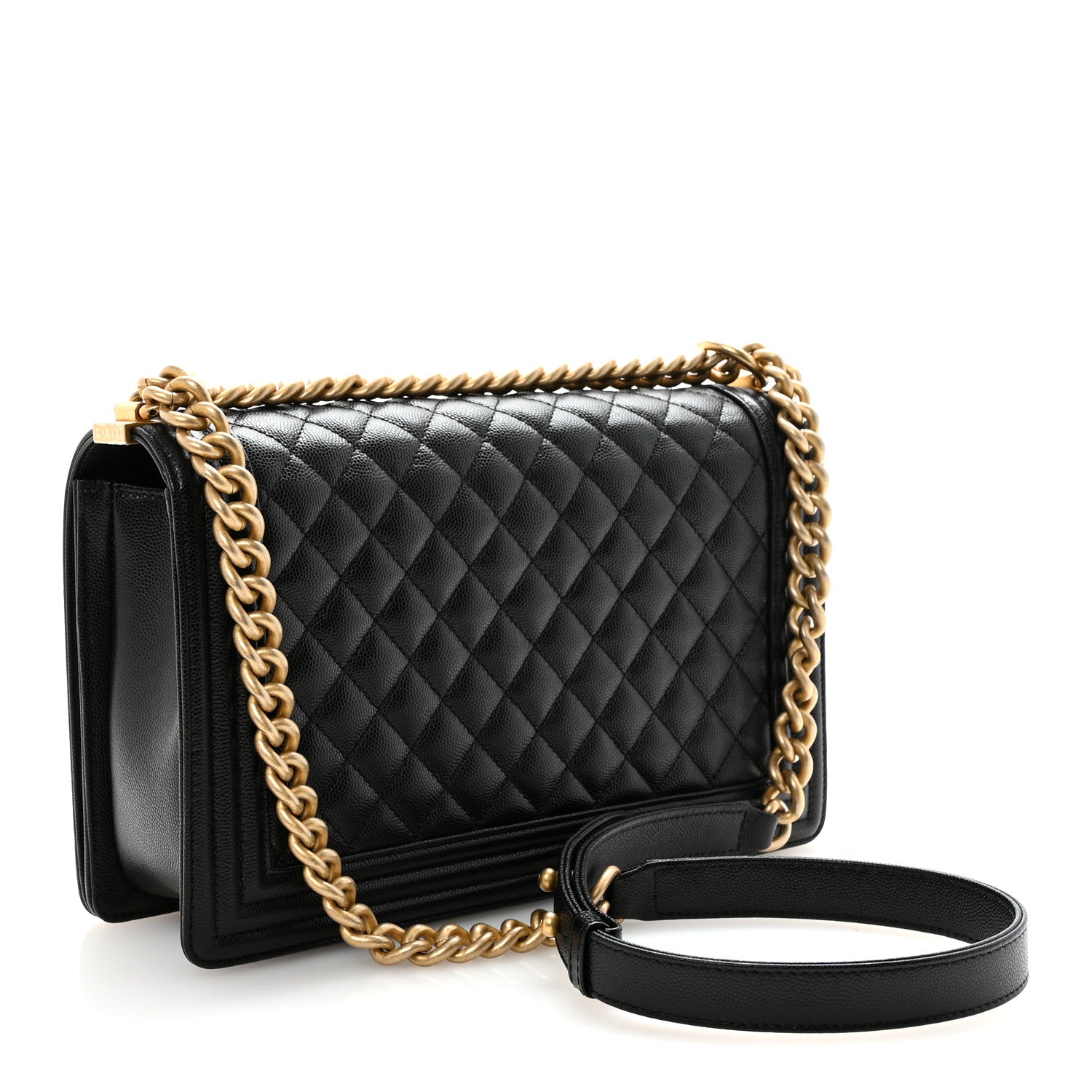 Chanel Caviar Quilted New Medium Boy Flap Black
