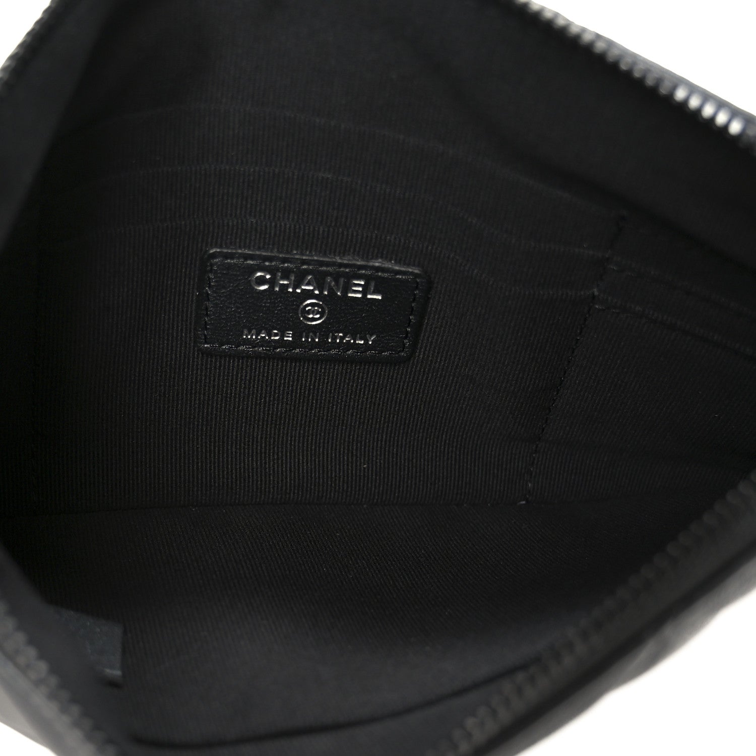 Pearly Lambskin Quilted Cosmetic Case So Black