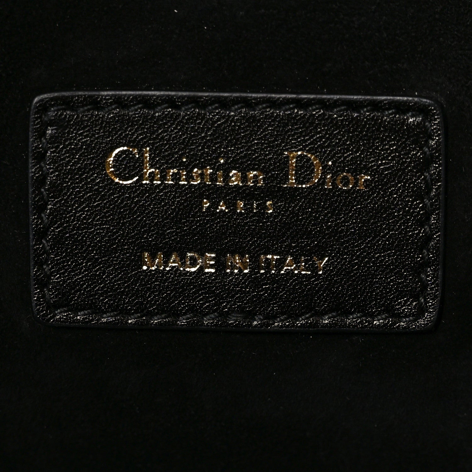 Christian Dior Calfskin Archicannage Large Essential Tote Black
