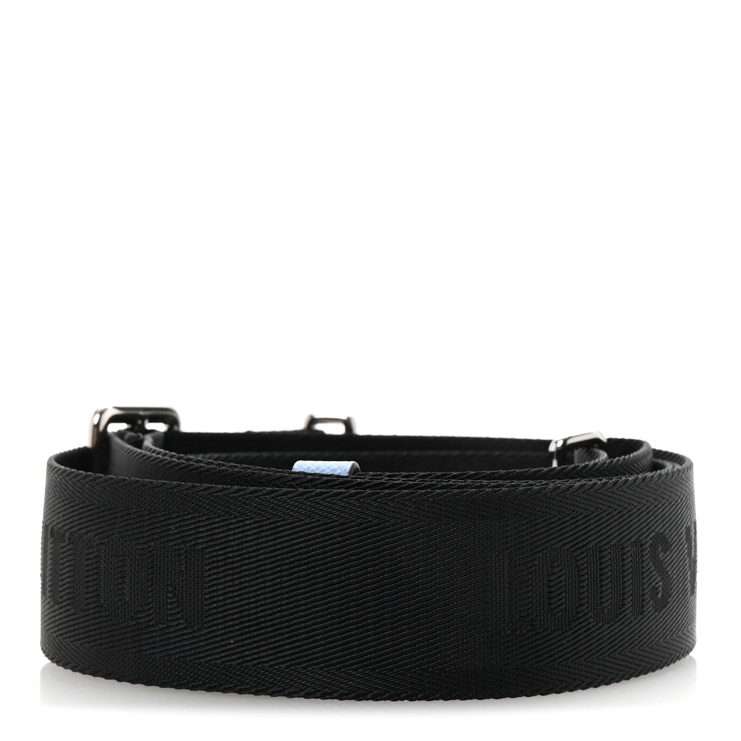 Louis Vuitton Nylon Alpha Messenger Strap Black Sky Blue